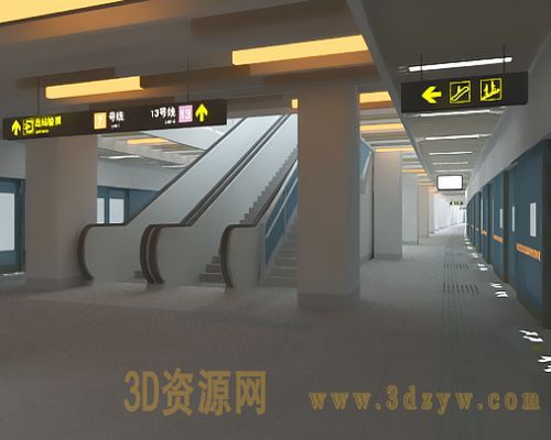 室内地铁站