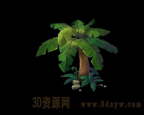 卡通芭蕉树