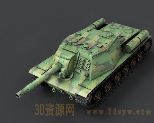 迷彩坦克模型