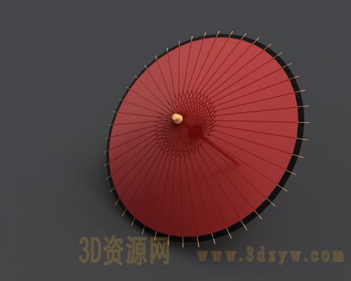 古代大红雨伞