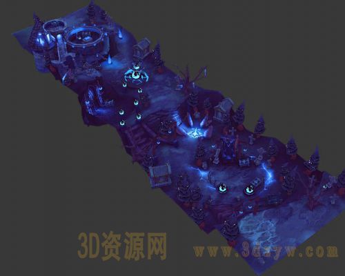 卡通森林墓地
