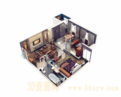 家装鸟瞰图