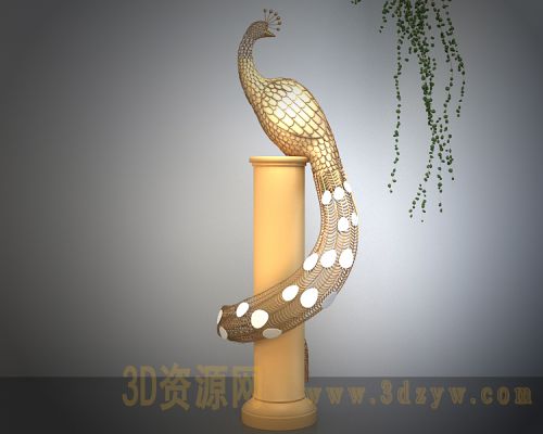 孔雀装饰品