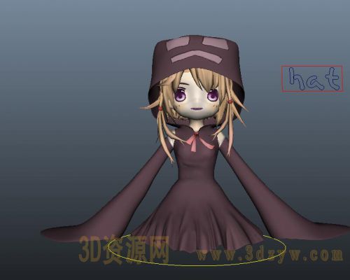 maya女巫模型