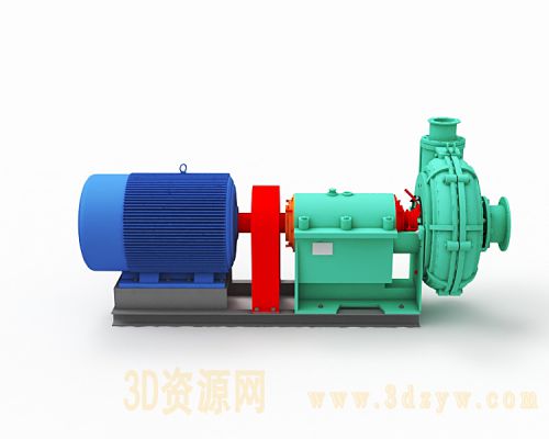 冷却泵 水泵  马达  电机模型