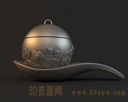 香薰炉3d模型