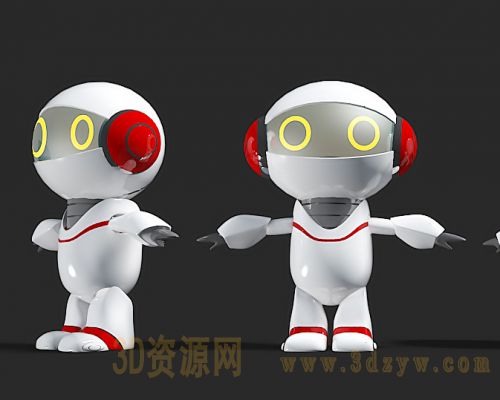 卡通机器人3d模型