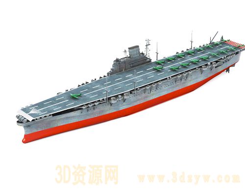 日本信浓号航空母舰3d模型