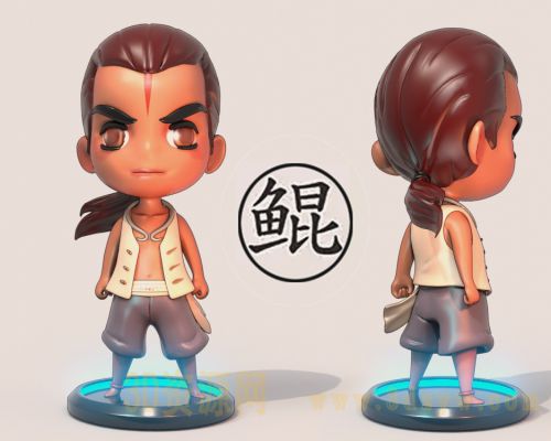 大鱼海棠 Q版鲲手办模型  可3d打印