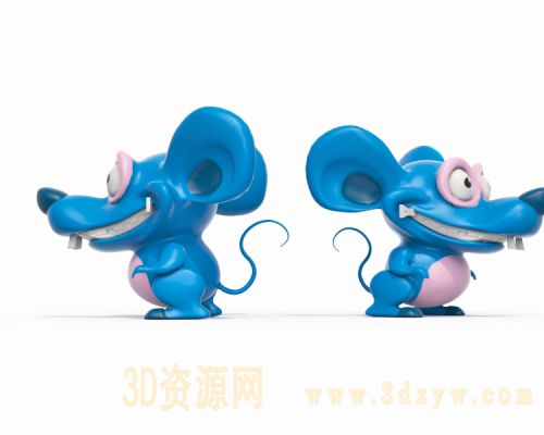 可爱卡通老鼠模型