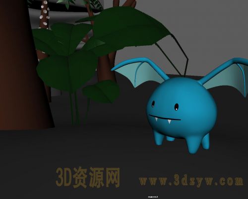 小怪兽飞翔动画