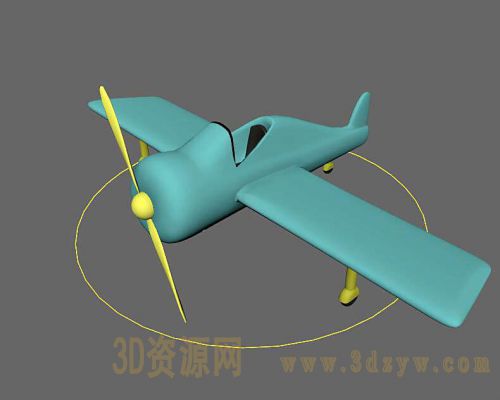 maya卡通飞机模型
