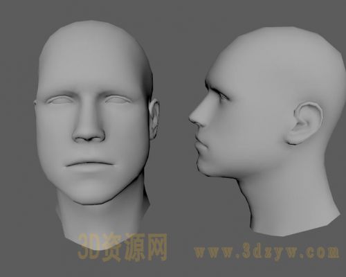 maya人头模型