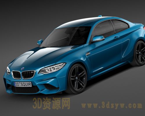 豪华汽车 宝马M2性能跑车模型 宝马跑车模型 宝马M2