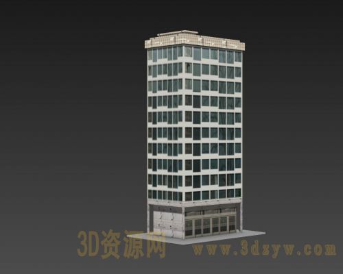 简模楼体模型 建筑低模 低模大楼大厦模型 简模高楼大厦