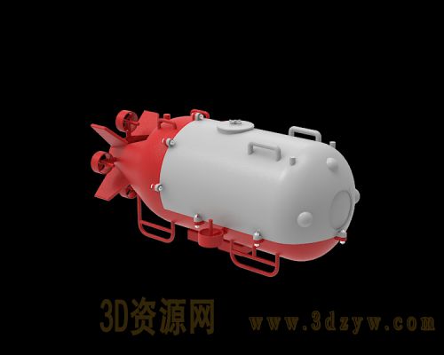 深海潜艇模型 小型潜艇3d模型