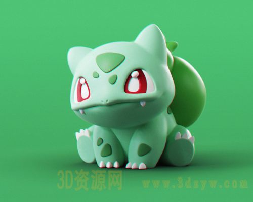 宝可梦杰尼龟妙花种子3D打印图纸 