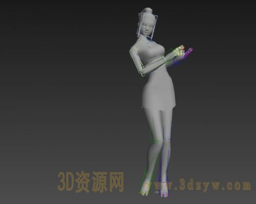 游戏女角色模型 女人模型