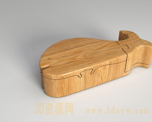 玩具积木鱼模型 木鱼拼图