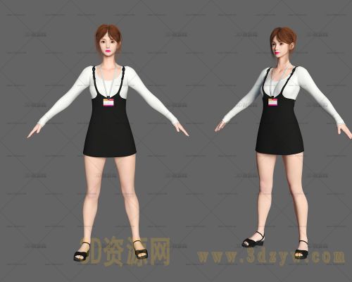 女人模型 美女 女工作人员模型 女员工 记者