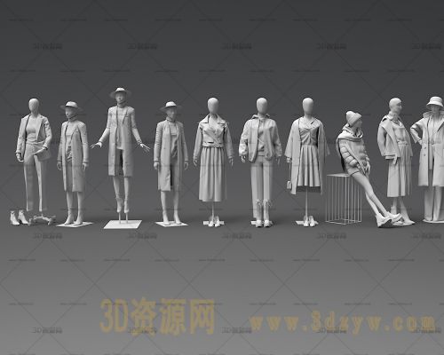 模特模型 服装模特